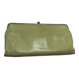 HOBO international Lauren leather wallet kisslock clutch